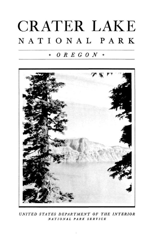 Crater Lake Informational Brochure – 1929