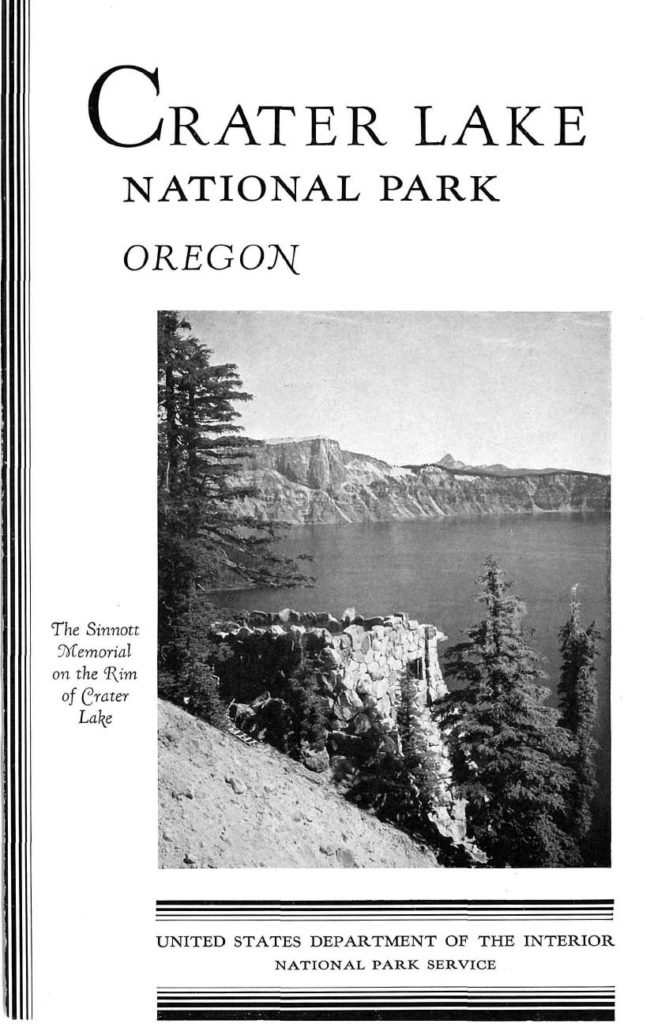 Crater Lake Informational Brochure – 1933