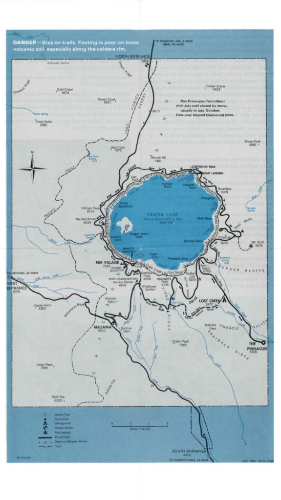 Crater Lake Informational Brochure – 1976