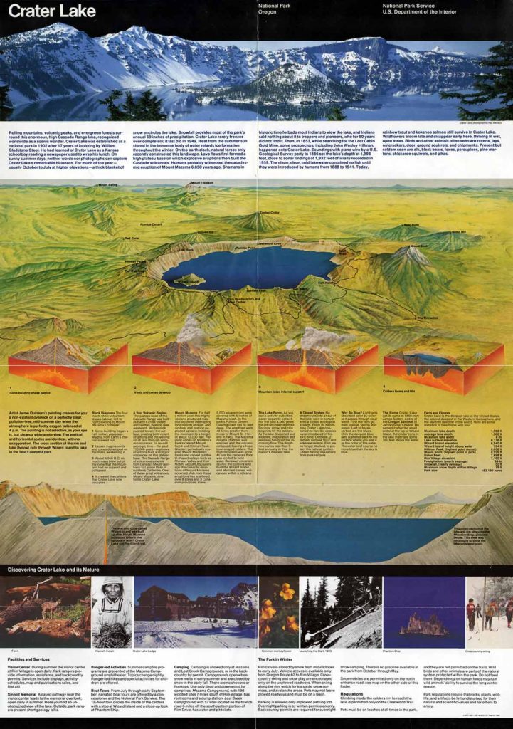 Crater Lake Unigrid maps – 1991