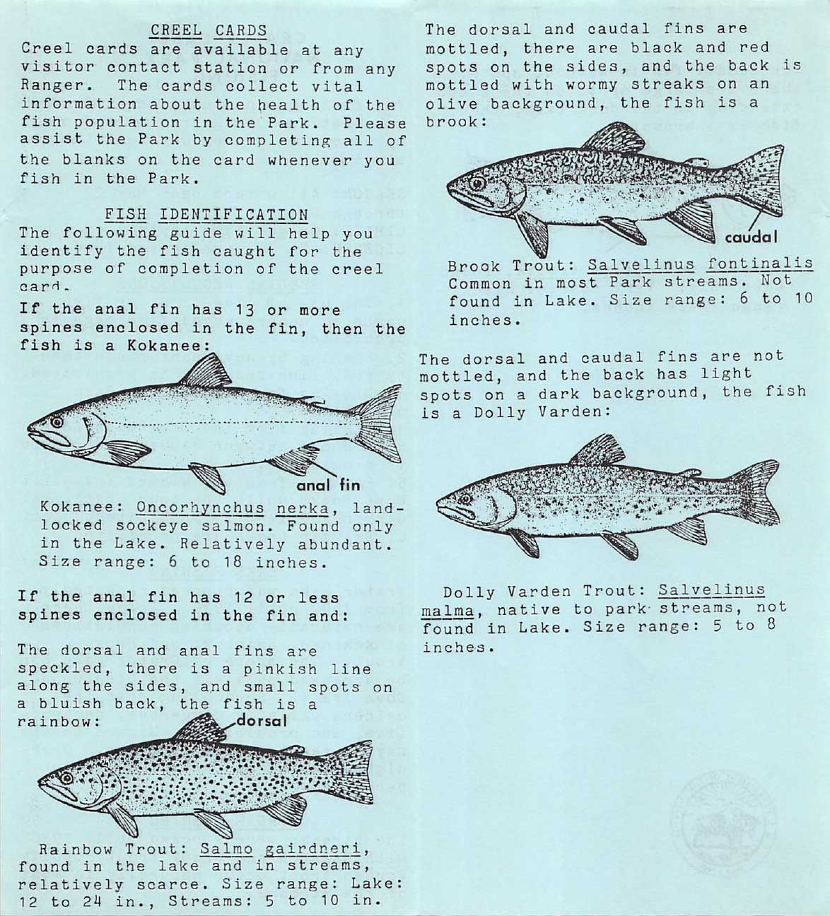 Leaflets - Fishing Brochure - Crater Lake Institute - Enhancing the ...