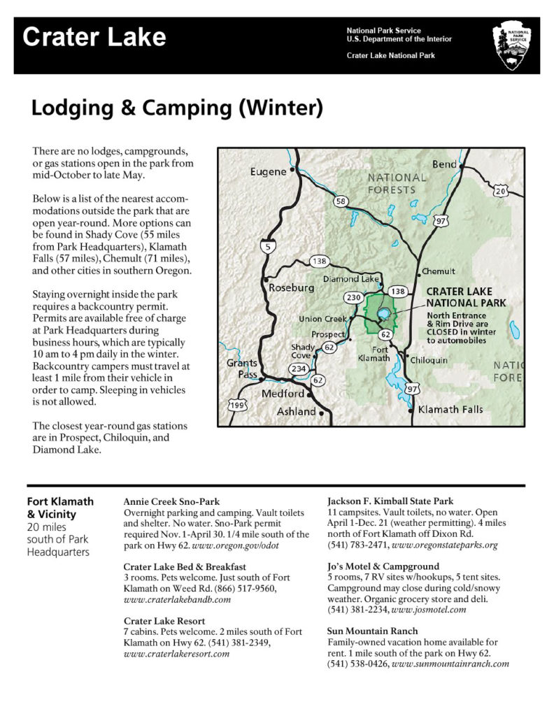 Leaflets – 2017 Winter Lodging and Camping