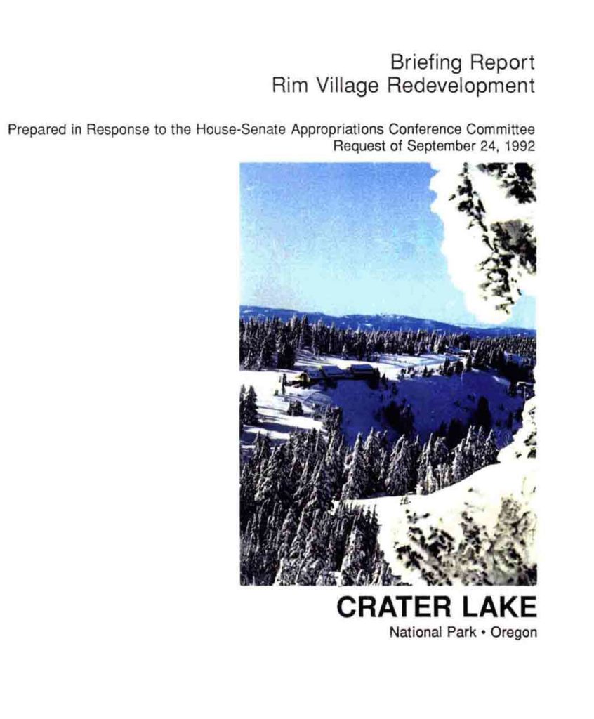 House-Senate Briefing Report for Rim Village Redevelopment 1993