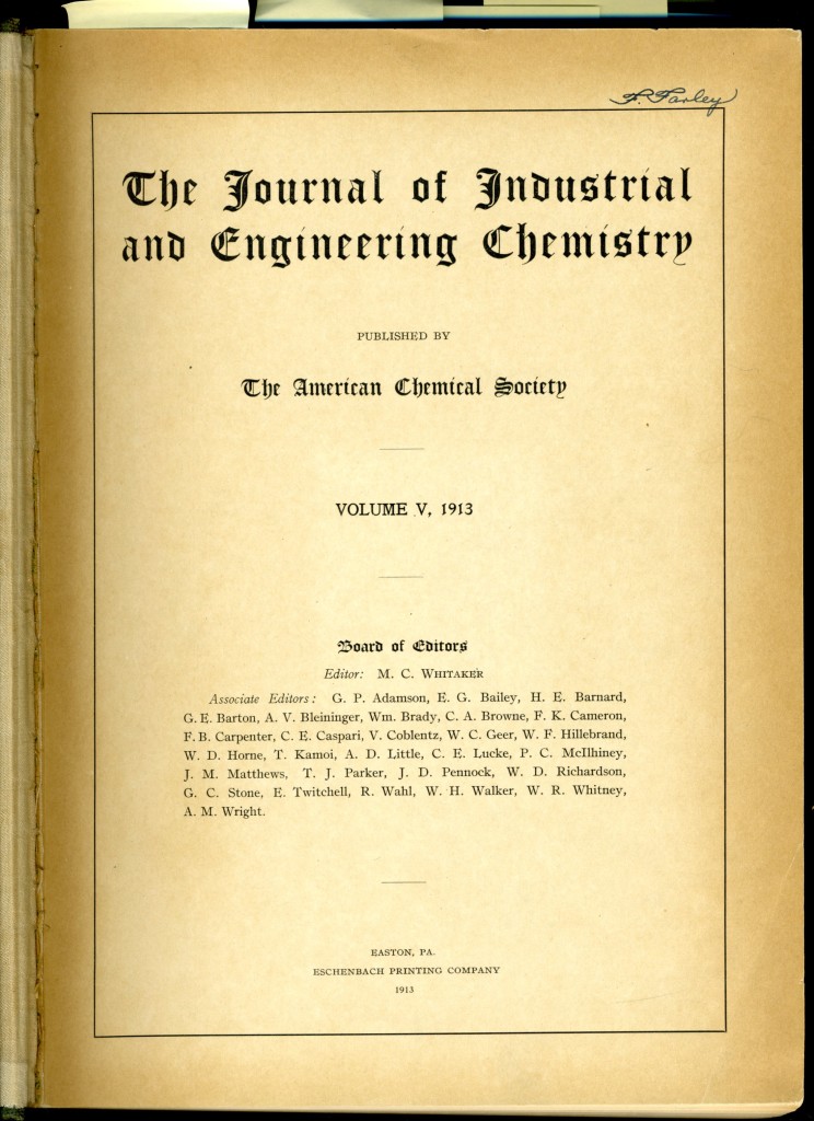 Composition of the Water of Crater Lake, by Walton Van Winkle and N. M. Finkbiner, 1913