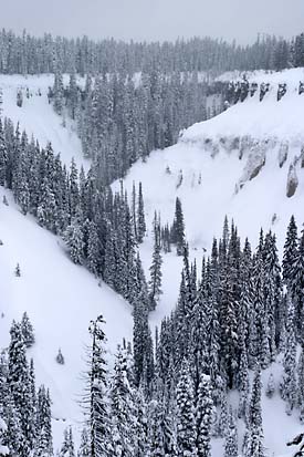 Stream, Running Water Erosion at Crater Lake National Park